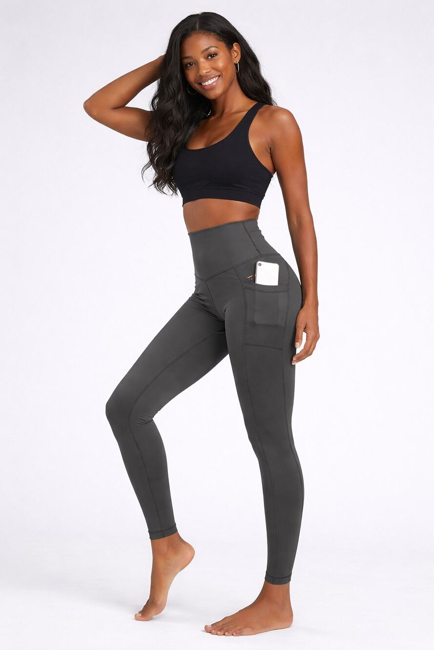 90 Degree Reflex Super High Waist Ankle Leggings Pocket Womens XS Military Green